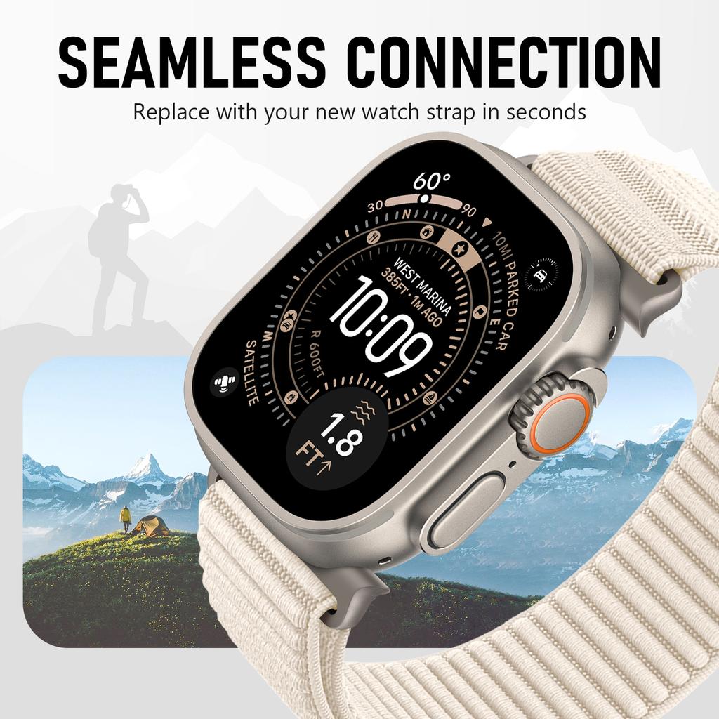 Спортивная петля для ремешка Apple Watch Серии 11/10/9/8/7/6/SE/Ultra 3 49мм 46мм 45мм 44мм 42/41/40мм Браслет Ремешок Correa iWatch Strap