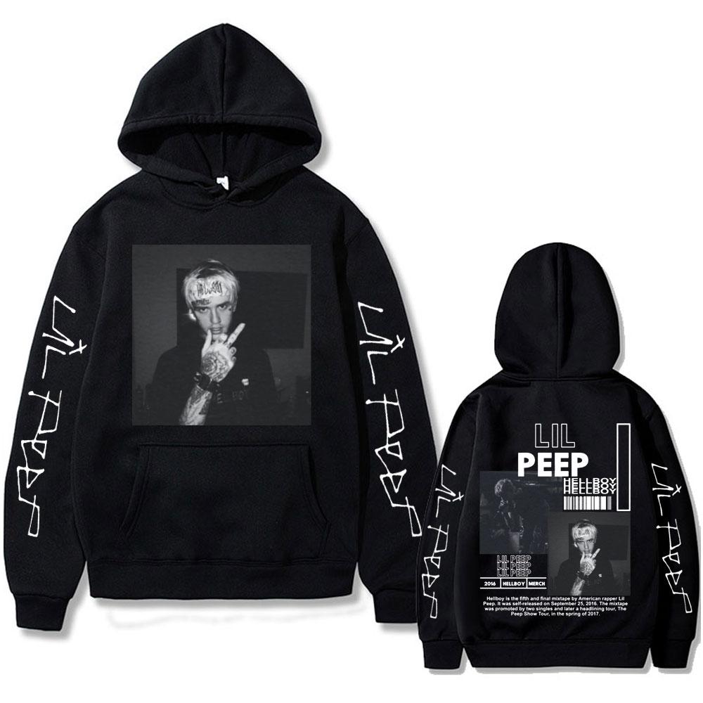 Рэпер Lil Peep Hell Boy Crybaby Графические Худи Мужские Женские Модные Хип-Хоп Харадзюку Толстовки Мужские Повседневные Винтажные Уличная Одежда