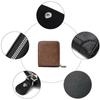 Black Men's Business Wallets Solid Color Short Billfold Purse Fashion Men's Fold Wallets  Gift