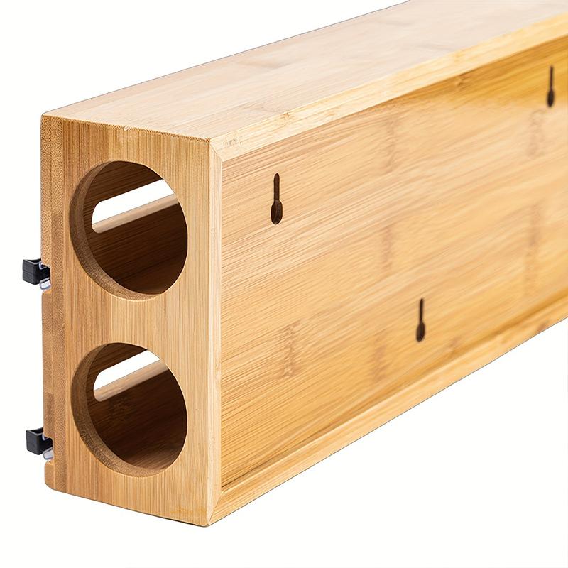 1 шт. Бамбуковая кухонная термопленка Daliy 2-в-1 Органайзер для упаковки Ресторан Алюминиевая фольга Резак Дом 1 Диспенсер для резки