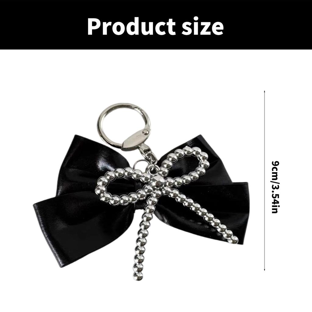 Elegant Keychain Pendant Accessory Portable Bowknot Phone Pendant Keychain Bag Decoration for Women and Girls