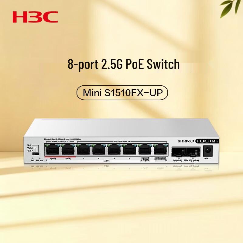 H3C S1510FX-UP 2.5G PoE Switch