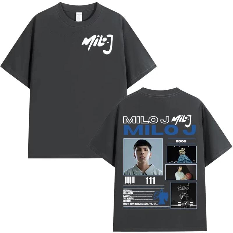 Rapper Milo J 111 166 Album TShirt Unisex Fashion Hip Hop TShirt Pure Cotton Casual Loose Short Sleeve Women And Unisex Tshirt