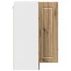 Wall Mounted Corner Cabinet PORTO Artisan Oak 57 x 57 x 80 cm