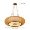 Bamboo Woven Rattan Ceiling Light Boho Hanging Pendant Lamp Flush Moun Light Fixture for Bedroom Living Room Dining Room Light