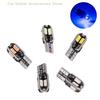 2 шт. Светодиодные лампочки T10 Маленькие Canbus 5630 8SMD 12V 8000K Лампа номерного знака Автомобильные лампы для карты, салона, габаритные огни, сигнальные лампы