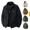 2025 Stylish New Men Corduroy Jackets Comfortable Windproof Male Clothes Casual Turn-down Collar Jacket Coats Plus Size Multiple Colors