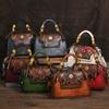 Vintage Handmade Embossed Women Leather Bag Luxury Handbag Versatile Female Shoulder & Crossbody Bags