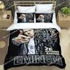 Новый уютный комплект постельного белья Eminem Односпальный/Полуторный/Двуспальный/Евро/King Size Взрослый Детская Спальня Мягкий на ощупь Пододеяльник Комплект простыней с 3D-печатью