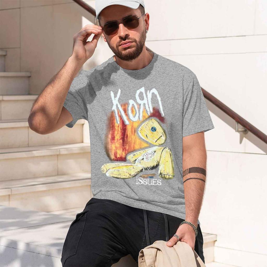2026 New Korn Cotton Tee Streetwear Casual Graphic Tshirt Summer Collection Short Sleeve Top For Unisex And Unisex