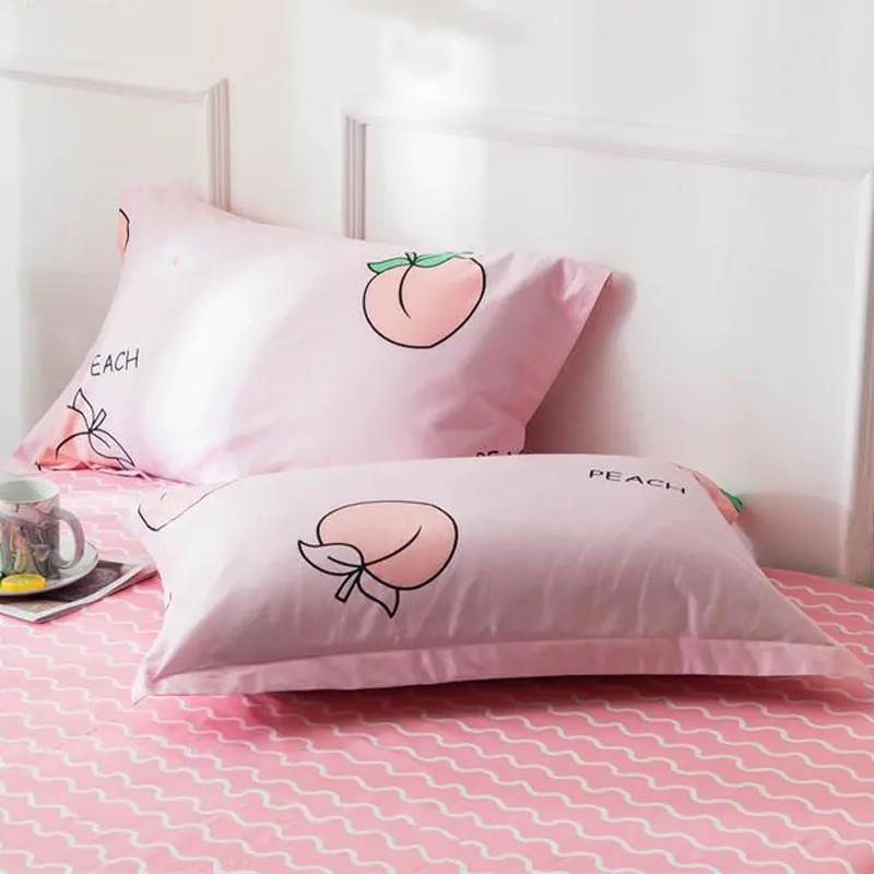 Наволочка, большая одинарная простая мультяшная студенческая подушка для общежития, набор 48*74 см