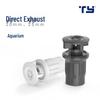 Tianyan PVC Male Thread Extended Exhaust Connector for Fish Tank Drainage