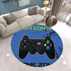 Fashion Living Room Rug Gamer Round Carpet Game Console Bedroom Rugs Boys Chair Mat Kids Play 3D Floor Area Rug Entrance Doormat