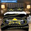 3PCS North Queensland Rugby Bedding Set 2D Printing (Includes 1 Duvet Cover + 2 Pillowcases Coreless), Bedroom decor,Fan gift