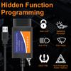 ELM327 USB FTDI with switch code Scanner FORscan ELMconfig HS CAN and MS CAN super elm327 obd2 v1.5 BT elm 327 wifi