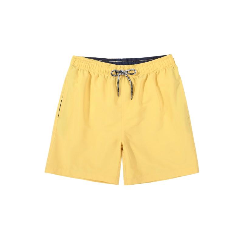 Mens Quick-Dry Swim Trunks With Liner Solid Color Beach Shorts Surfing Swimming Water Sports