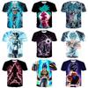 Vibrant 3d Print Dragon Ball Z Vegeta Goku Super Saiyan T-shirts For Anime Fans