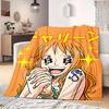 Nami Print Blanket Warm Comfortable Flannel Blanket Suitable for Bedrooms,Sofas, Beds,Chairs,Travel -QIAO57