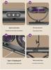 Adjustable Double-Head Fan with Light for Home & Outdoor Use, Multi-functional & Compact