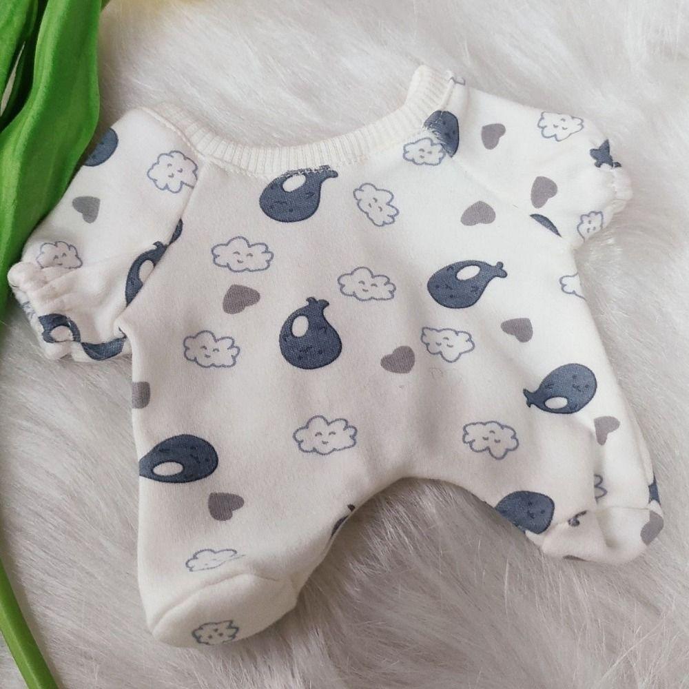 Pajamas 20cm Cotton Doll  Dress Crawling Suit Plush Toy Clothes  Doll Accessories