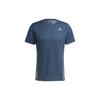 Premium Reflective Running Short Sleeve T-Shirt Men Tops Tech-Blue H32557
