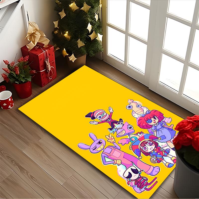 1pc Digital Printed Chair Rug for Home Office Use, The Amazing Digital Circus Carpet Appropriate for All Seasons, Soft Area Carpet
