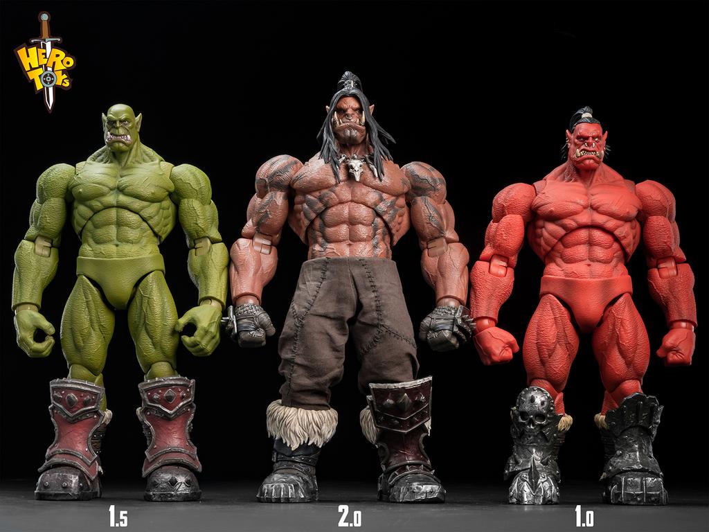 Hero Toys Official Warchief Grommash Hellscream 1:10 Scale Articulated Orc Warrior Action Figure Horde War Chants