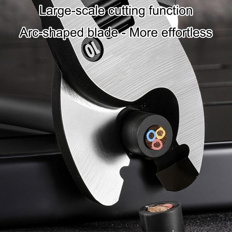 Эргономичный Сверхпрочный Кусачки для Проволоки Подходят для Толстых Медных Алюминиевых Кабелей Рукоятка против Усталости Прочная Конструкция