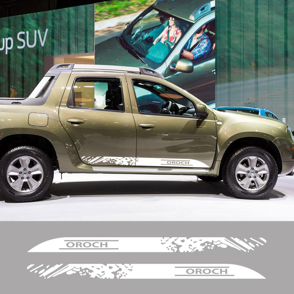 Наклейки на пороги BGX1 для Renault Duster Oroch, Автонаклейки, Графика для грузовиков, Виниловая декоративная наклейка, Чехол, Автоаксессуары
