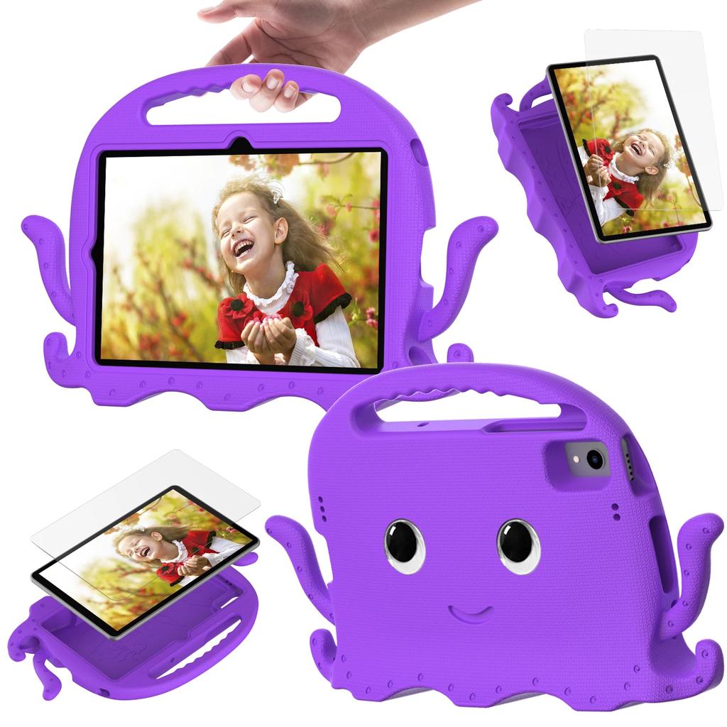 Чехол для Redmi Pad SE 11 Pad5 6, ручной, для всего тела, детский, нетоксичный, безопасный, EVA, чехол с рисунком осьминога для детей, чехол для планшета