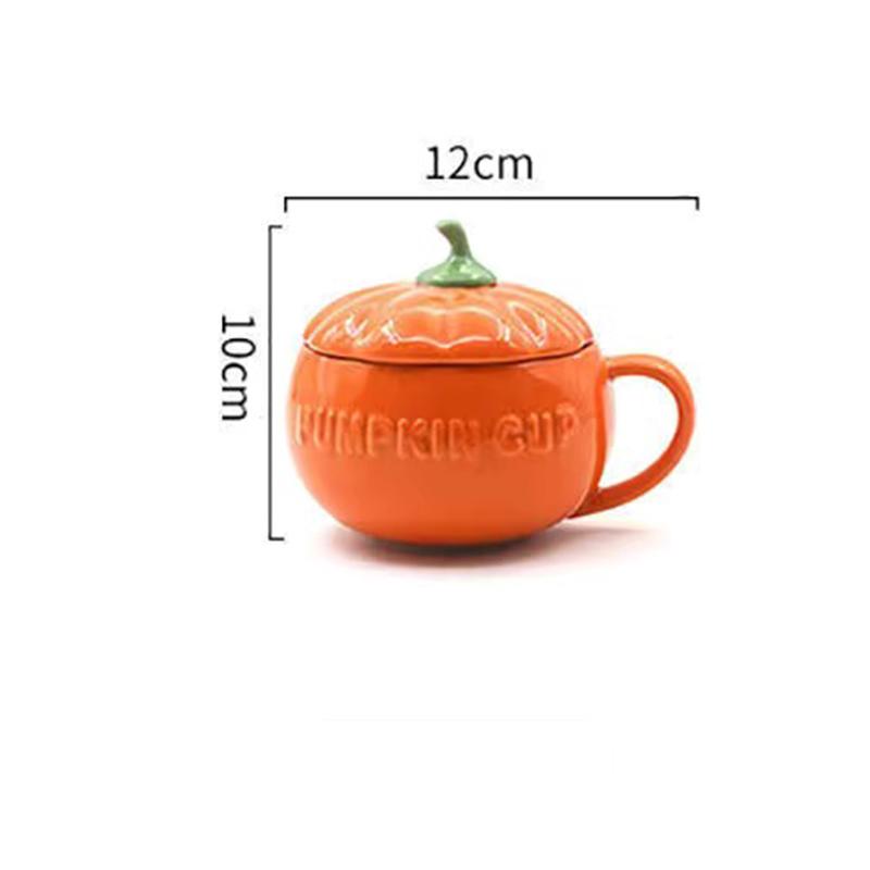 Симпатичная кружка в форме тыквы, индивидуальная керамическая чашка, кофейная чашка, чашка для молока, чашка для воды, набор для питья