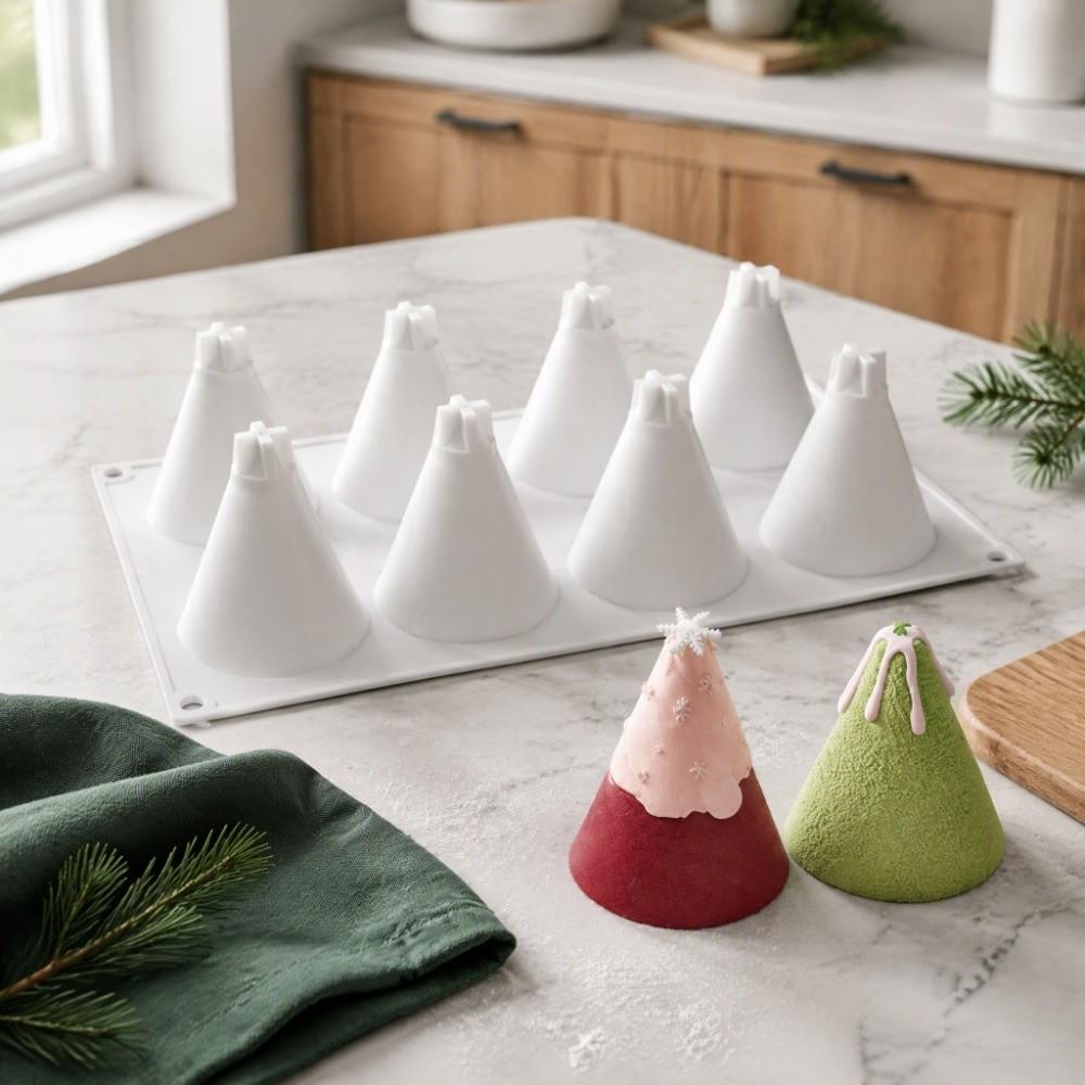 Easy Release Christmas Tree Mold Heat Resistant Chocolate Mold Silicone Baking Mold Home Baking