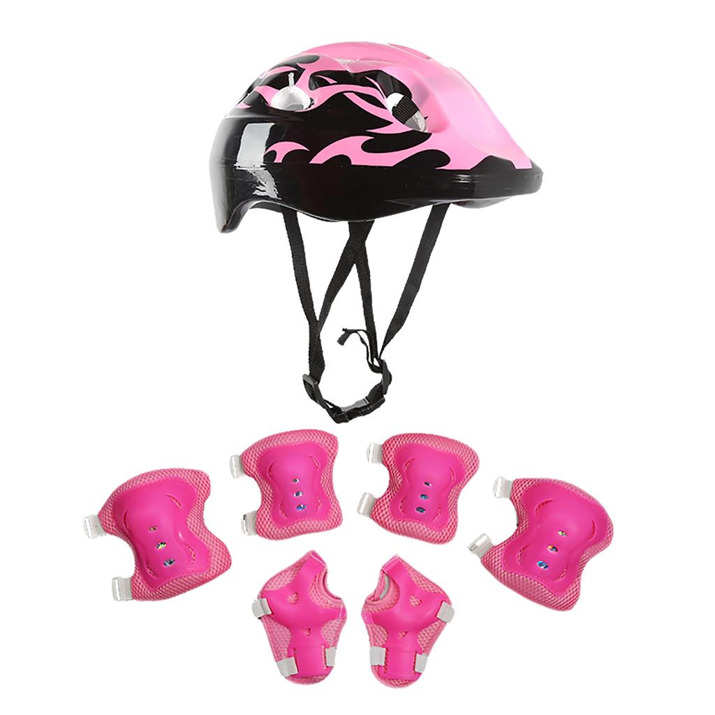 7Pcs/Set Children's Skating Protective Gear Children Kids Safety Helmet Knee