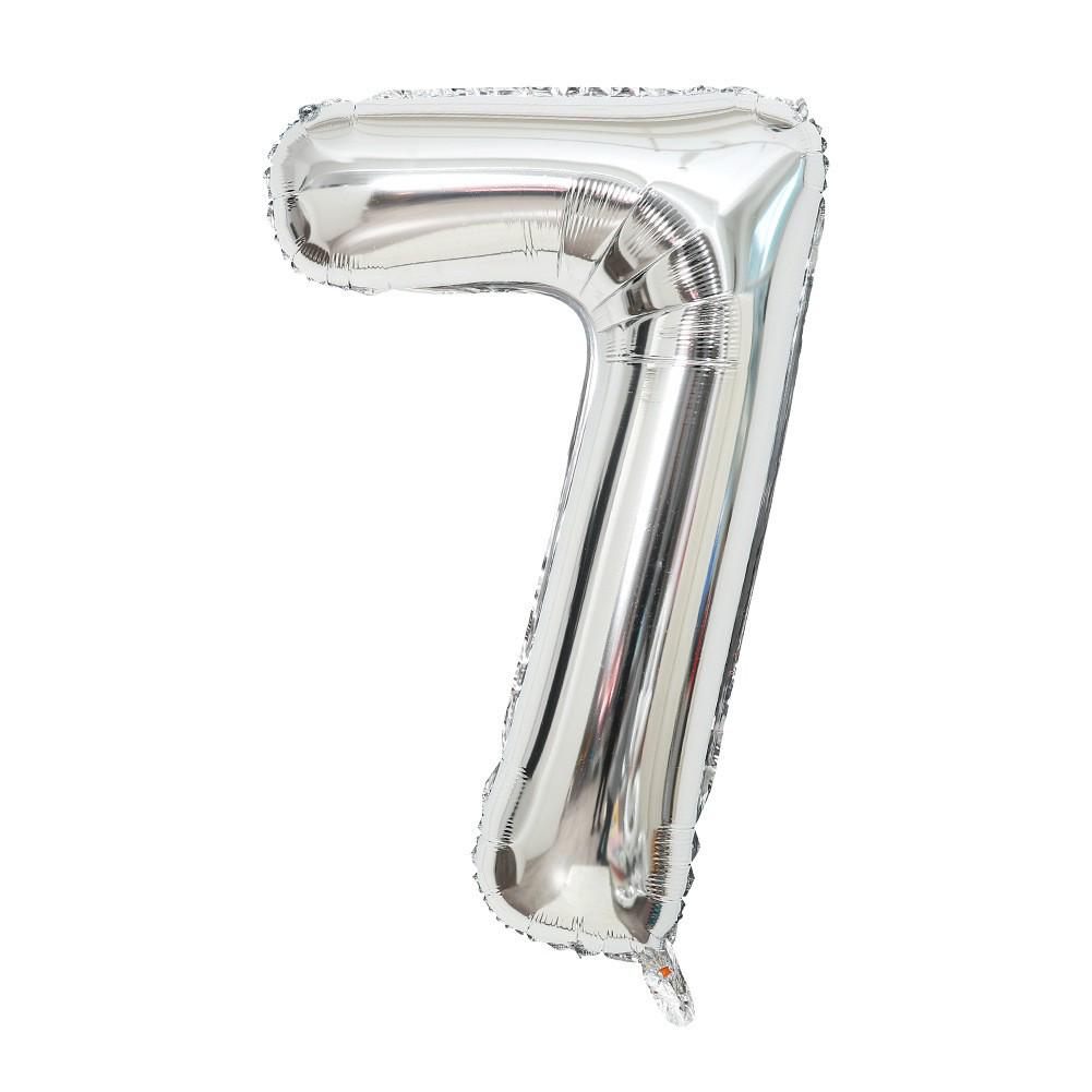 32-Inch US Number Birthday Party Balloons - Individual Aluminum Film