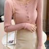 Autumn and Winter Design Sense Knitted Sweater, Bottom Top Inside, Women's New Model, Spring and Autumn Sweater Outside, Slim and Thin