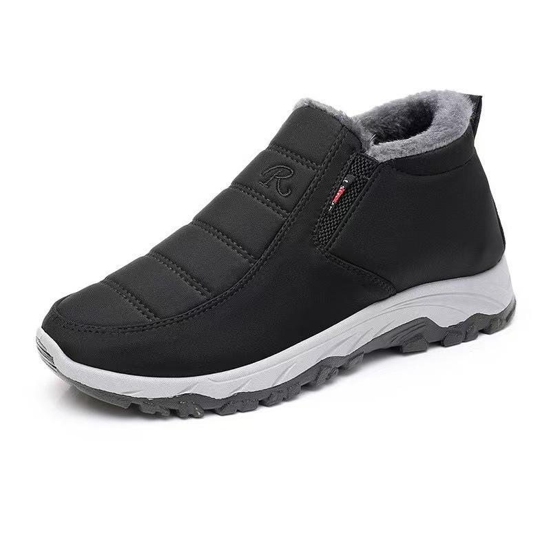 Зимняя хлопковая обувь, женская обувь, утолщенные бархатные зимние сапоги, сохраняющие тепло для мужчин и женщин среднего и пожилого возраста из Пекина в одном стиле.