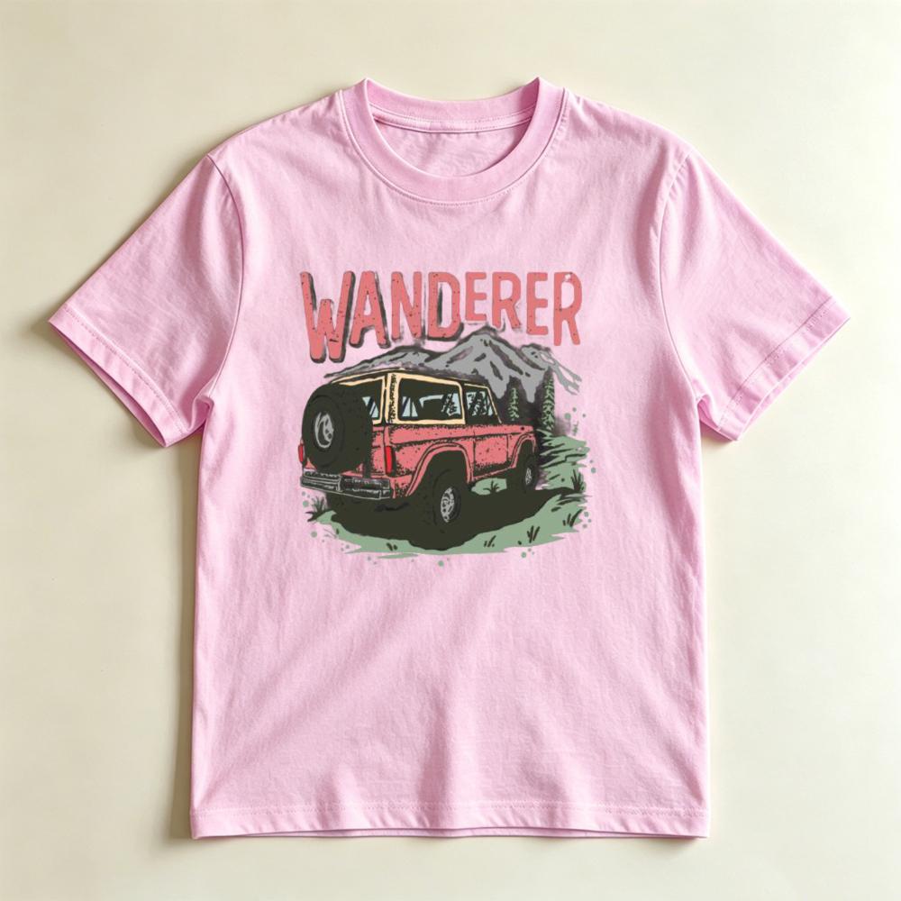 Wanderer Retro Mountain OffRoad Suv Adventure Casual Graphic TShirt Adventure Lover Wanderlust Gift Tshirt Unisex Unisex Cotton T