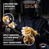 Перчатки Caiman Revolution из спилка коровьей кожи без подкладки для MIG-сварки с коротким раструбом Зернистая/Свиная Сварочные/Многоцелевые (M)