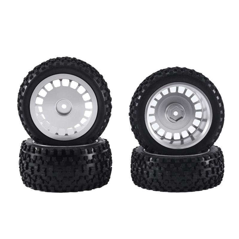 ABNR 1/10 Buggy Tires W/Alum Dish Wheel Rims For Tamiya TD4/DF03/DF02/TT02B/DT03/DT02/DB01 TORNADO EPX Off-Road Car