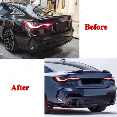 Сплиттер-диффузор-спойлер боковой накладки заднего бампера для BMW 4 серии G22 Coupe G23 Convertible M-Sport 2020-2024+ Комплекты обвеса Тюнинг