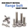 132pcs stainless steel hexagonal flange bolt and nut set, M5, M6, M8 flange bolts and nuts, flange plate, for DIY projects.