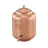 8 Litre Hammered Copper Water Dispenser (Matka) Container Pot with Pure Copper and Ayurvedic Health Benefits (8000 Ml)