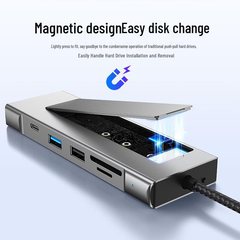 Док-станция для M.2 SSD с концентратором Type-C 3.2, многопортовая док-станция 10G