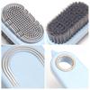 Shoe Cleaning Brush Ergonomic Design Long Handle Double-sided Design Waterproof Rubber Shoe Care Snow Boot Cleaner