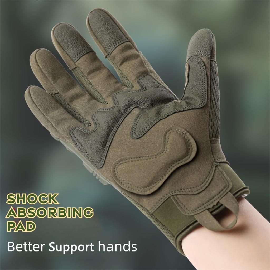 YANBIGUO Tactical Gloves Wear Resistant for Off-Road Motorcycle Cycling Climbing, Ideal Off-Road Motocross Gift for Riders