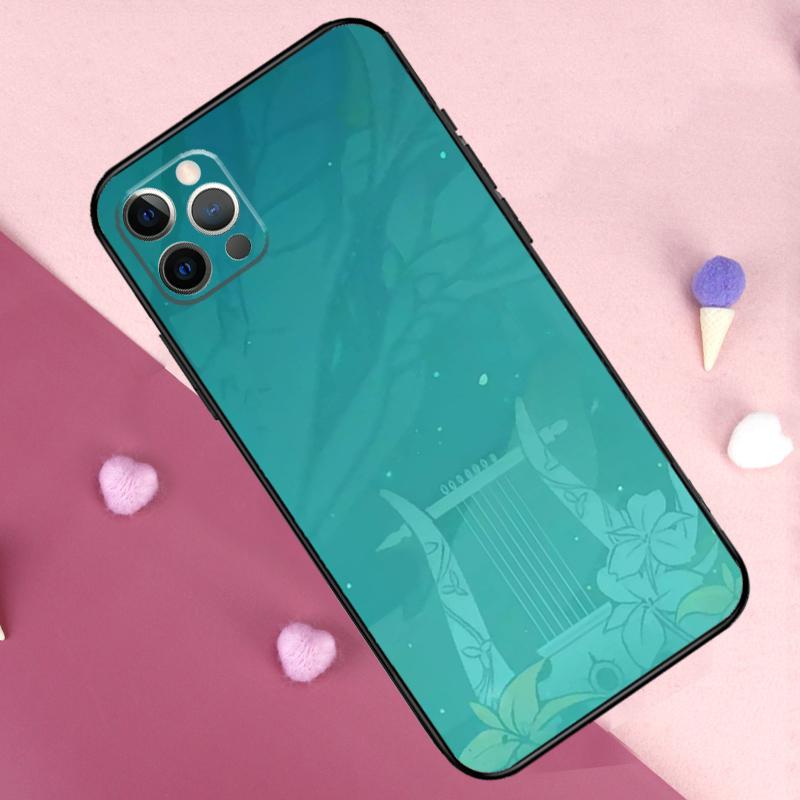 Чехол для телефона Genshin Impact в стиле аниме для iPhone 17 Pro Max 11 14 15 16 Pro Max Plus 12 13 Mini 16e 17 Air Задняя крышка