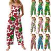 Womens Casual Overalls Jumpsuits Adjustable Straps Sleeveless Summer Cute Comfy Rompers With Pocket