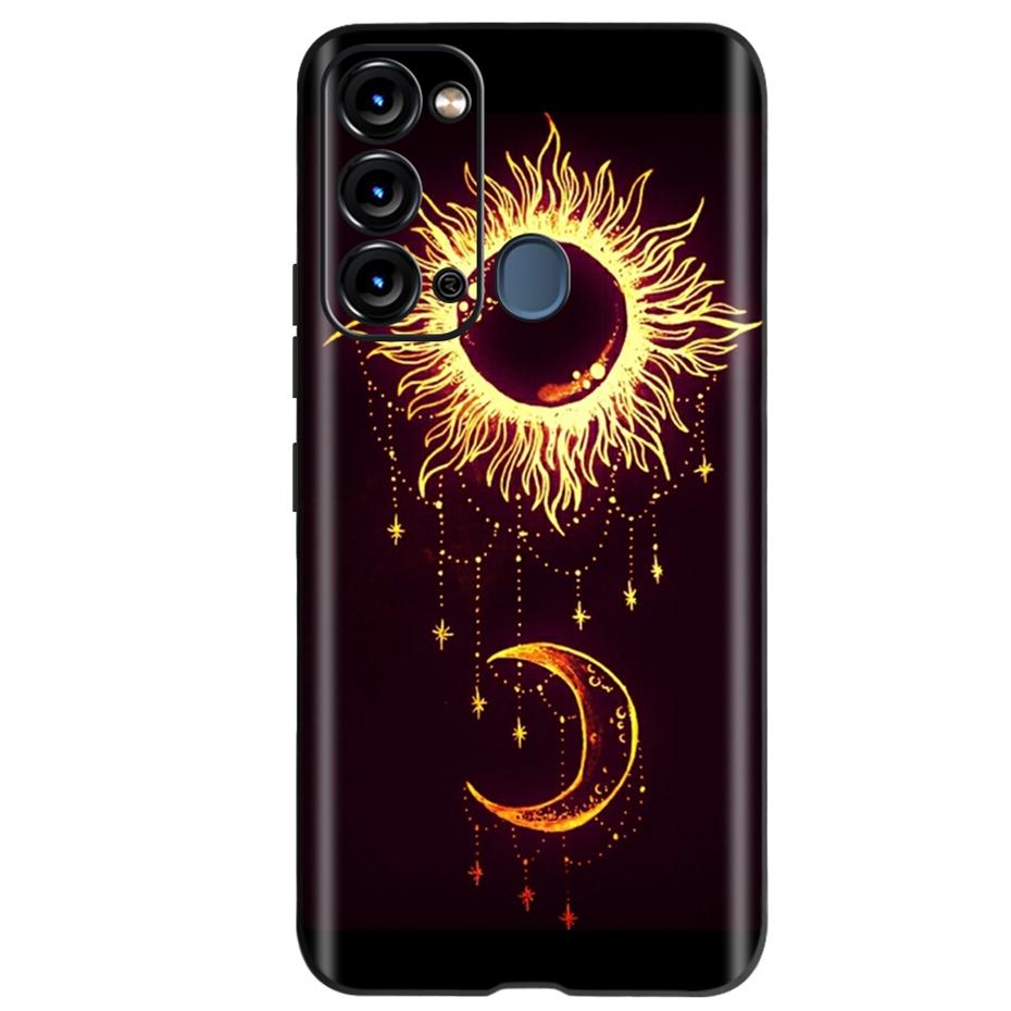 Чехол для ITEL Vision 3 Модный Чехол-Кот Подсолнух для Телефона Для Itel S17 S 17 S661W Мягкий ТПУ Черный Силиконовый Чехол Бампер Vision3