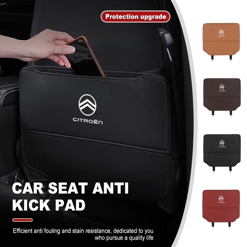 OCDK9 Car Seat Back Anti Kick Pad Protector Mat Interior Accessories For Citroen C5 C1 C2 C6 C4L DS3 DS4 DS5 C-Elysee Grand Berlingo