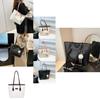 Trendy Medium-sized Pu Tote Bag For College Students With Comfortable Shoulder Strap